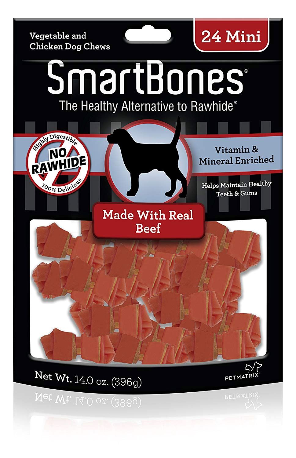 Smartbones Dog Dental and Hard Chews - Beef - Mini - 24 Pack