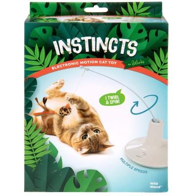 SmartyKat Instincts Wild Wand Electronic Battery Motion Cat Teaser Toy with Catnip and Silvervine - Large Default Title