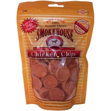 Smokehouse Chicken Chips Natural Soft and Chewy Dog Treats - Small - 4 Oz Default Title