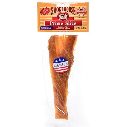 Smokehouse Made in USA Prime Slice Beef Ligament Natural Dog Chew - 8 Inch Default Title