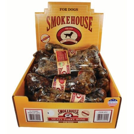 Smokehouse USA Meaty Porky Bones Natural Dog Chews - 12 Pack