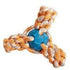 Snugarooz Fling N' Fun Rope and Ball Fetch Dog Toy - Mini - 4" Inches  
