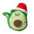 Snugarooz Holiday Avocato Santa Squeak and Crinkle Plush Catnip Cat Toy Default Title