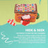 Snugarooz Holiday Hide-and-Seek Gingerbread House with Repair Pouch 4-in-1 Squeak and Crinkle Plush Dog Toy - 6 Inch