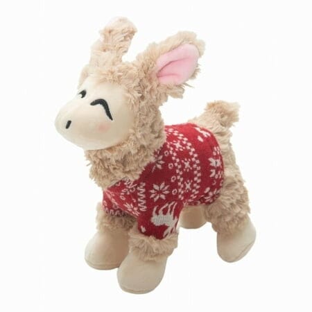 Snugarooz Holiday Lady The Llama Squeak and Plush Dog Toy - 10 Inch Default Title