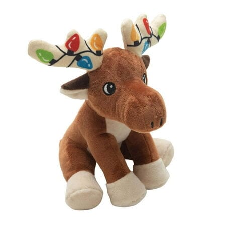 Snugarooz Holiday Marty Christmas Deer with Repair Patch Squeak and Plush Dog Toy - 8.5 Inch Default Title