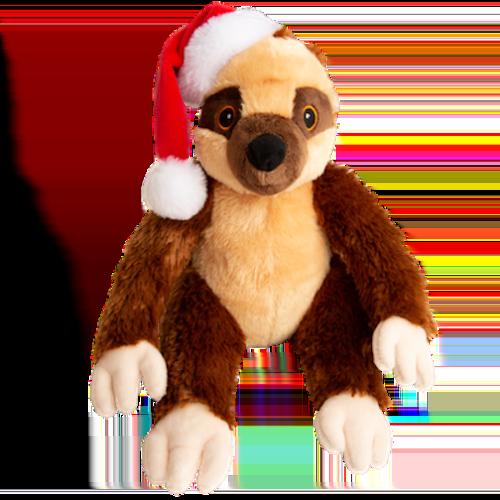 Snugarooz Holiday Sasha Claus The Sloth Squeak and Plush Dog Toy - 11 Inch Default Title
