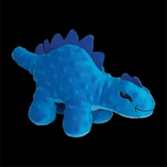 Snugarooz Stephanie The Stego Dinosaur with Repair Patch Squeak and Crinkle Plush Dog Toy Default Title
