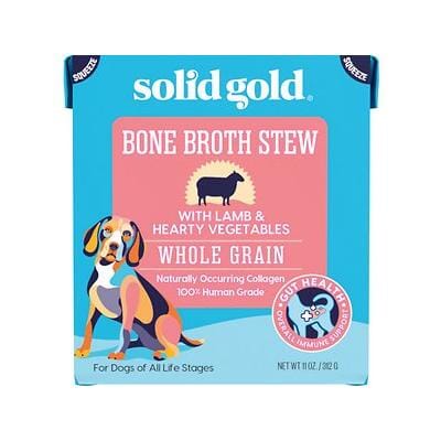 Solid Gold Bone Broth Lamb Stew with Hearty Vegetables Dog Food Topper - 11 Oz - Case of 6