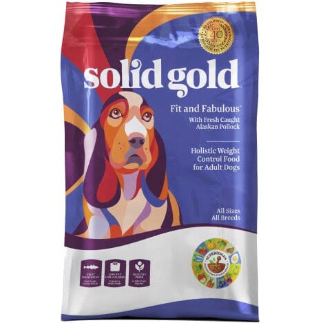 Solid Gold Fit and Fabulous Wild Alaskan Pollock Adult Dry Dog Food - 4 Lbs