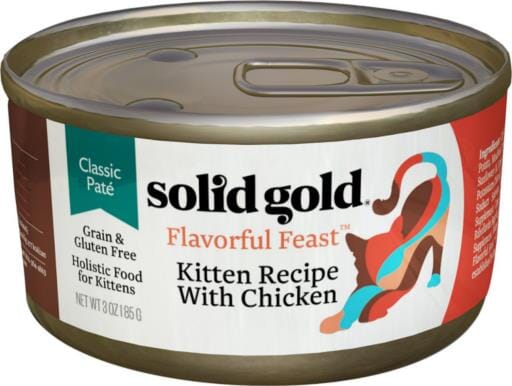 Solid Gold Flavorful Feast Grain Free Kitten Recipe with Chicken Canned Cat Food  