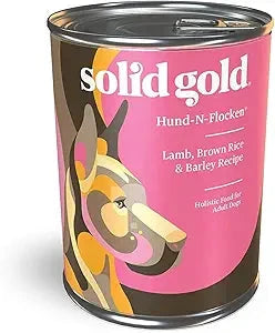 Solid Gold Hund-N-Flocken Lamb Brown Rice and Barley Adult Canned Dog Food - 12.5 Oz - Case of 6