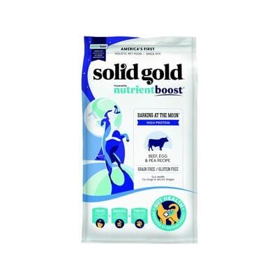 Solid Gold NutrientBoost Bark At The Moon Grain-Free Muscle Gut and Immune Beef Egg and Pea Dry Dog Food - 3.75 Lbs Default Title