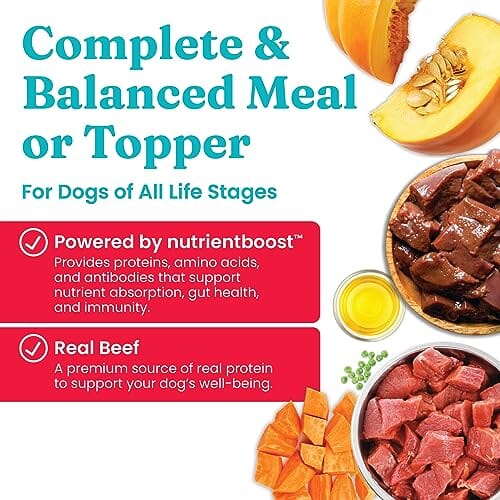 Solid Gold NutrientBoost Beef and Superfood Gently Air-Dried Dog Food Topper or Treat