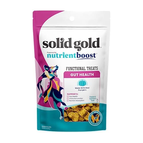 Solid Gold NutrientBoost Gut Health Pumpkin with Flaxseed Functional Soft and Chewy Dog Treats - 5.2 Oz Default Title