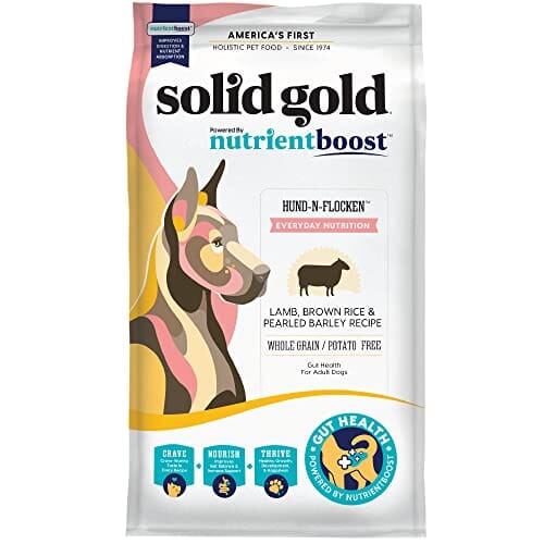 Solid Gold NutrientBoost Hund-N-Flocken Lamb Brown Rice and Barley Medium-to-Large-Breed Senior Adult Dry Dog Food - 3.75 Lbs Default Title