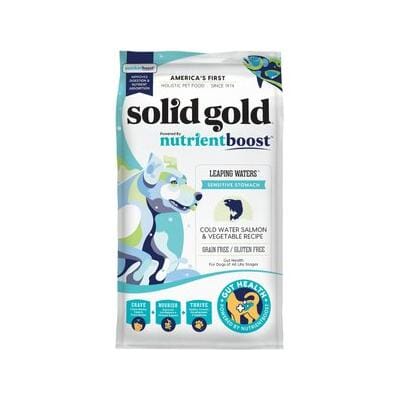 Solid Gold NutrientBoost Leaping Waters Gut Health Grain-Free Salmon and Vegetables Dry Dog Food - 22 Lbs Default Title