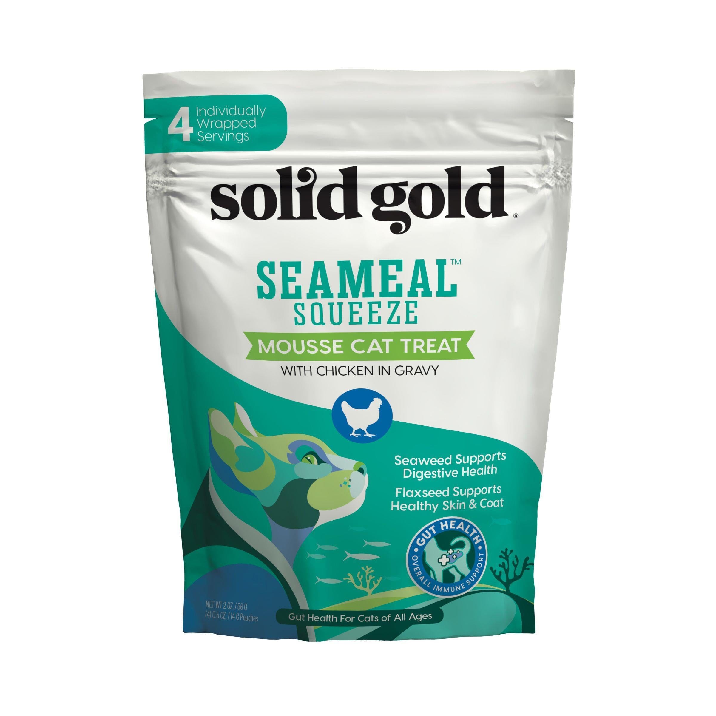 Solid Gold Seameal Squeeze Chicken Grain-Free Cat Treat  