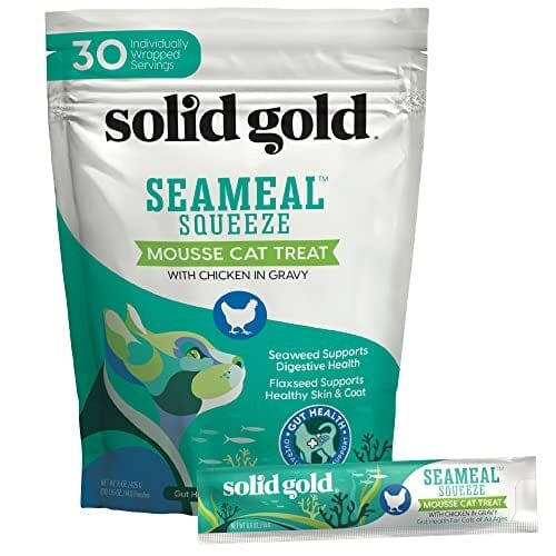 Solid Gold Seameal Squeeze Limited Ingredient Chicken and Seaweed in Gravy Lickable Mousse Cat Treat or Food Topper - 15 Oz Default Title