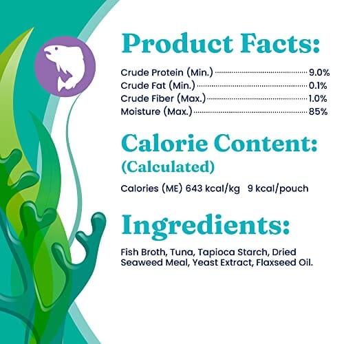 Solid Gold Seameal Squeeze Limited Ingredient Tuna and Seaweed in Gravy Lickable Mousse Cat Treat or Food Topper - 15 Oz