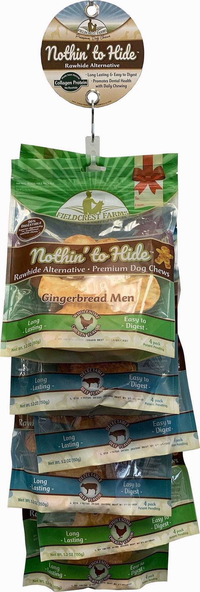 SPOT Nothin' To Hide Holiday Gingerbread and Collagen Natural Dog Chews - 12 Count Default Title