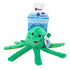 Spunky Pup Clean Earth Collection Octopus Squeak and Plush Dog Toy - Small