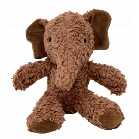 Spunky Pup Organic Cotton Elephant Squeak and Plush Dog Toy - Small