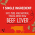 Stella & Chewy's Beef Liver Freeze Dried Dog Treats - 3 Oz