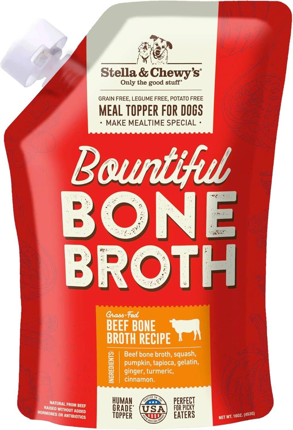 Stella & Chewy's Bountiful Bones Broth Beef Wet Dog Food - 16 Oz - Case of 6