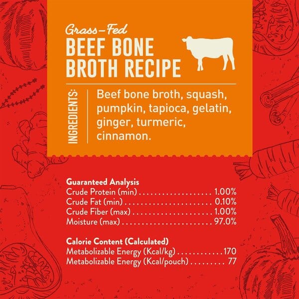 Stella & Chewy's Bountiful Bones Broth Beef Wet Dog Food - 16 Oz - Case of 6