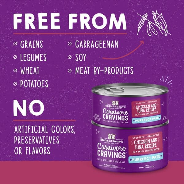 Stella & Chewy's Carnivore Cravings Minced Morsals Chicken Tuna Canned Cat Food - 2.8 Oz - Case of 24