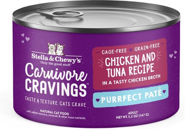 Stella & Chewy's Carnivore Cravings Minced Morsals Chicken Tuna Canned Cat Food - 5.2 Oz - Case of 24