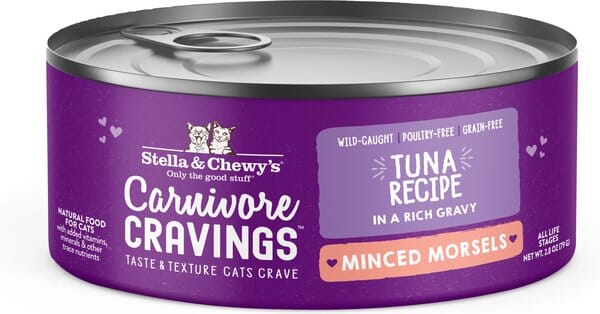Stella & Chewy's Carnivore Cravings Minced Morsals Tuna Canned Cat Food - 5.2 Oz - Case of 24
