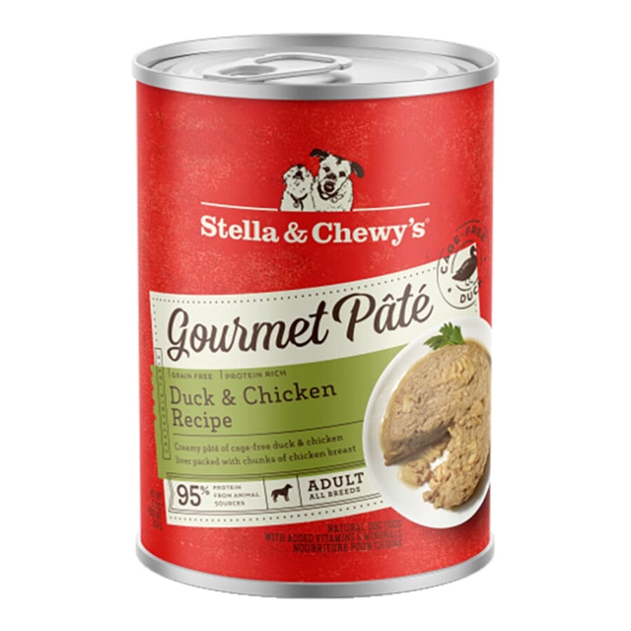 Stella & Chewy's Gourmet Pate Duck and Chicken Canned Dog Food - 12.5 Oz - Case of 12