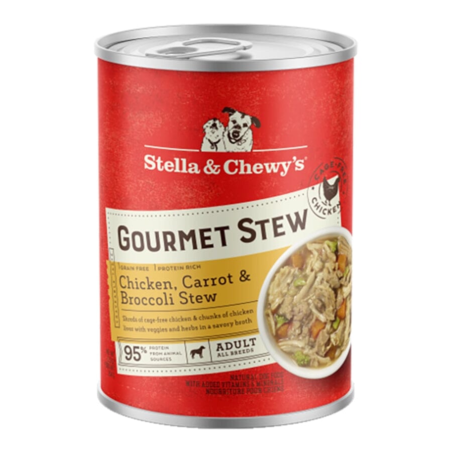 Stella & Chewy's Gourmet Stew Chicken Carrot and Broccoli Canned Dog Food - 12.5 Oz - Case of 12