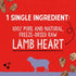 Stella & Chewy's Lamb Hearts Freeze Dried Dog Treats - 3 Oz