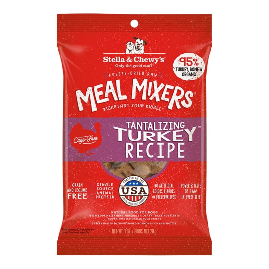 Stella & Chewy's Meal Mixers Turkey Grain-Free and Freeze-Dried Dog Food Topper - 1 Oz - 8 Pack