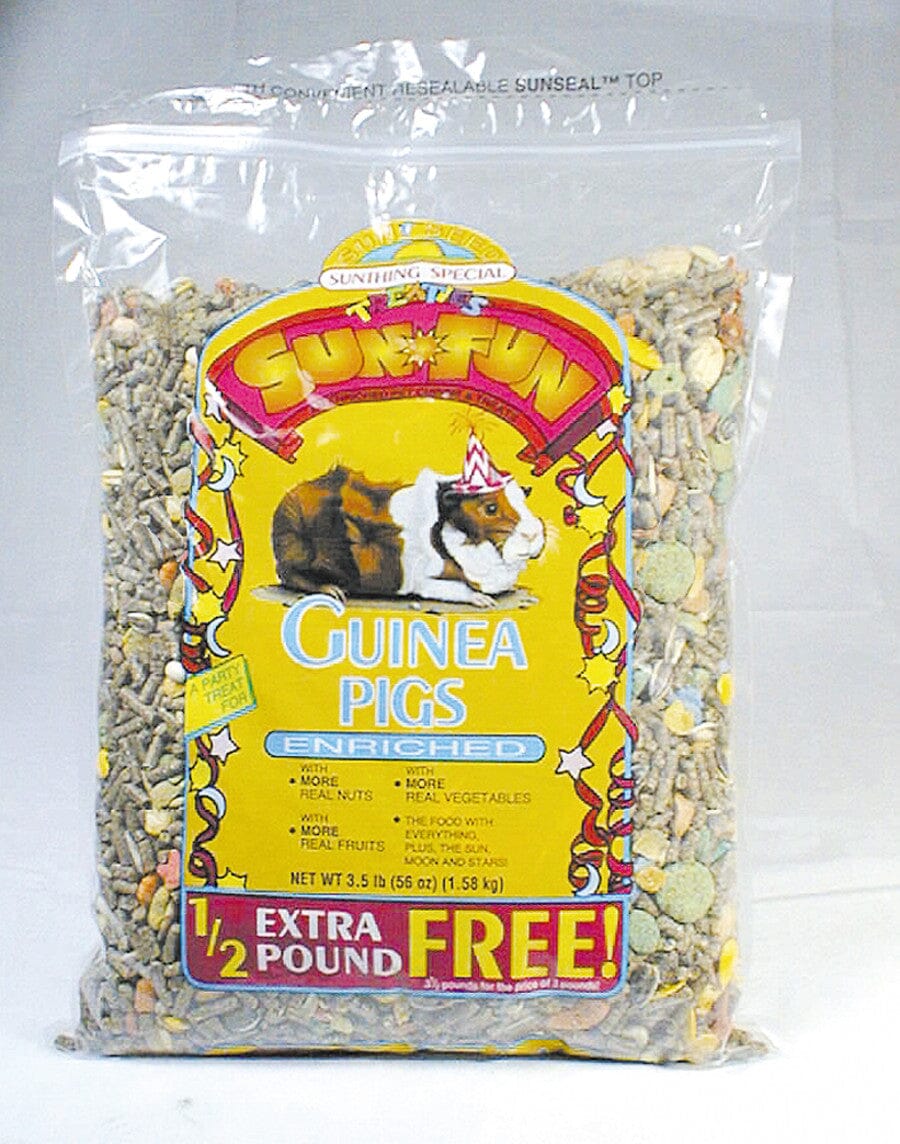 Sunseed Sun-Fun Guinea Pig Food - 3.5 lb - Pack of 6