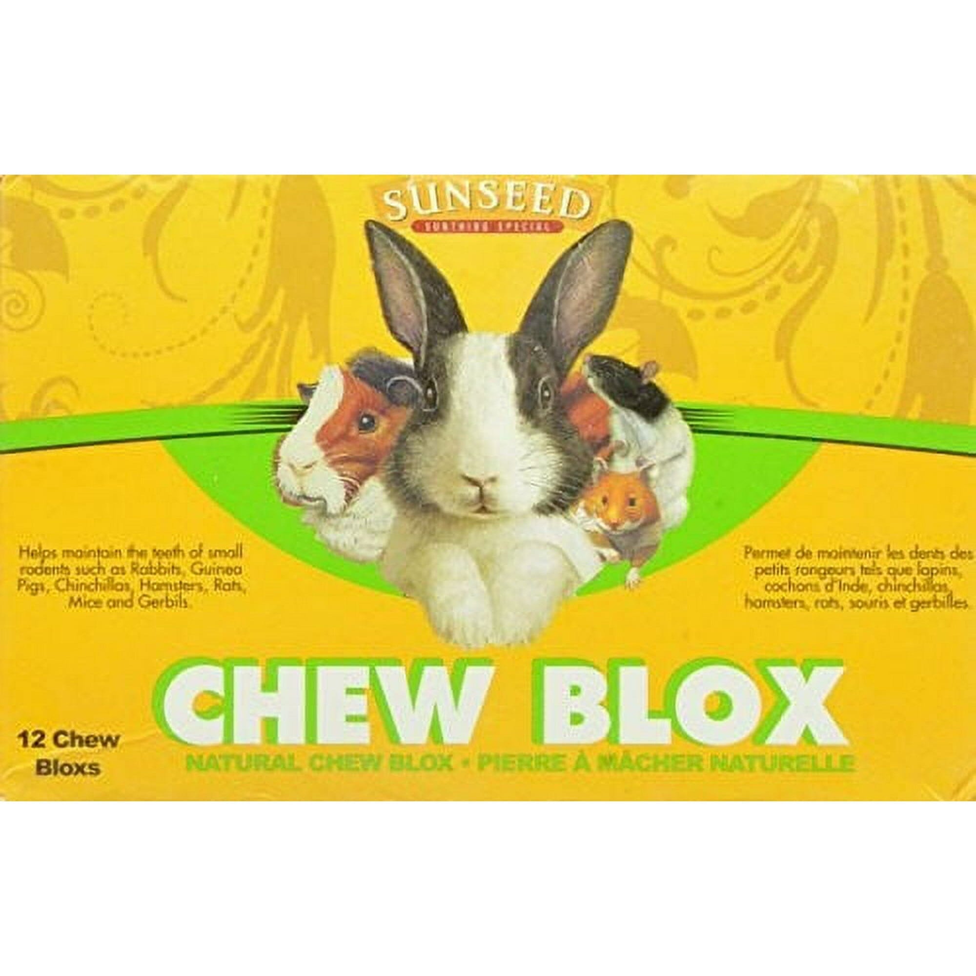 Sunseed Sunscription ChinChew Blox Chew and Gnaw Blocks Small Animal Treats or Toys - 12 Pack Default Title
