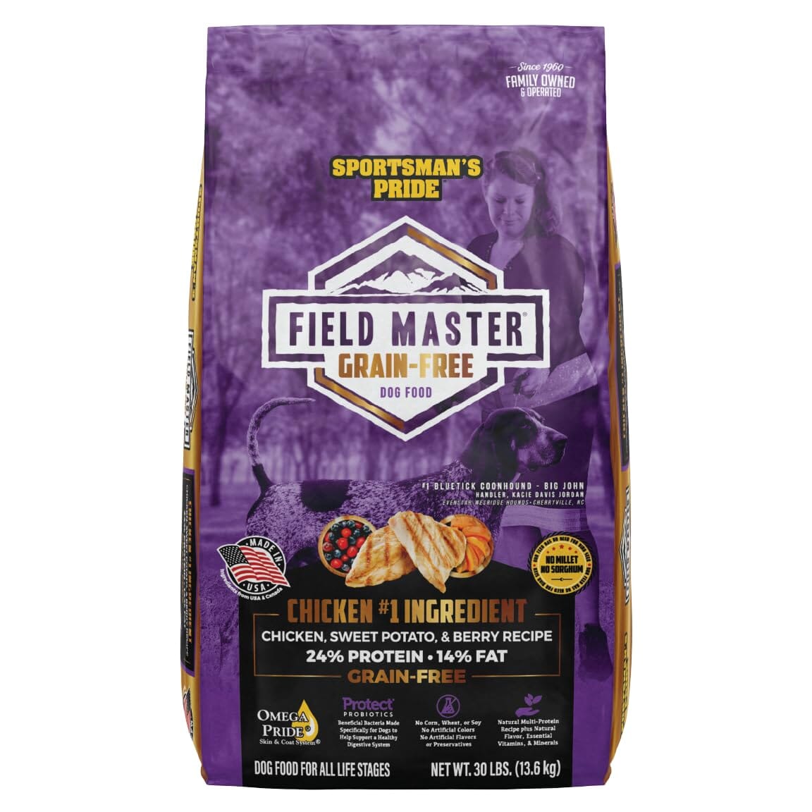 Sunshine Mills Sportsman's Pride Field Master Grain-Free Beef & Vegetable Dog Dry Dog Food - 30 Lbs  