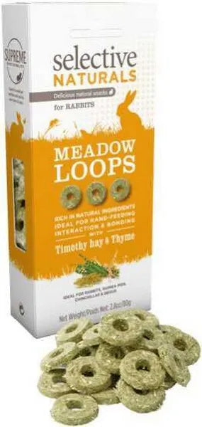 Supreme Pet Foods Selective Naturals Meadow Loops for Rabbits Small Animal Treats - 2.8...