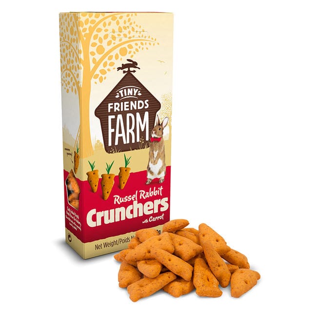 Supreme Pet Foods Tiny Friends Farm Russel Rabbit Carrot Crunchers Small Animal Treats - 4.2 oz