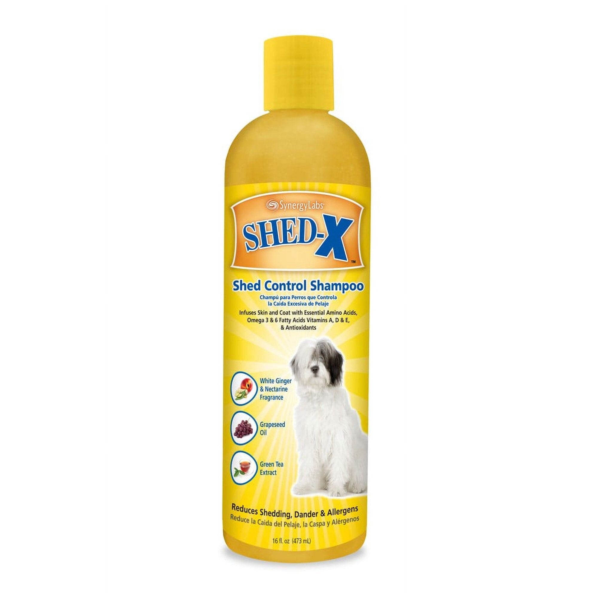 Synergy Labs Shed-X Control Vitamin and Antioxidant Exfoliating Dog Shampoo - 16 Oz Default Title