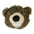 Tall Tails 2-in-1 Grizzly Head Plush and Squeak Fetch Dog Toy - 4 Inch