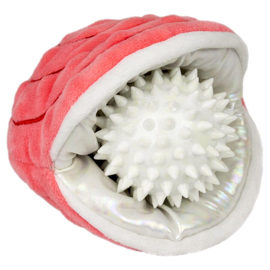 Tall Tails 2-in-1 Oyster with Ball Plush and Squeak Interactive Dog Toy - 6 Inch