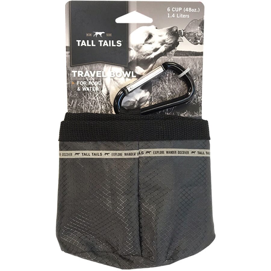 Tall Tails 6 Cup Waterproof Food or Water Travel Pet Bowl