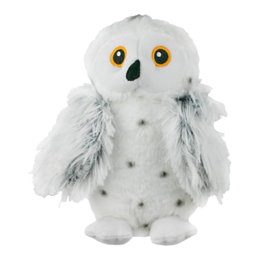 Tall Tails Animated Durable Snow Owl Squeak and Plush Dog Toy - 9.5 Inch