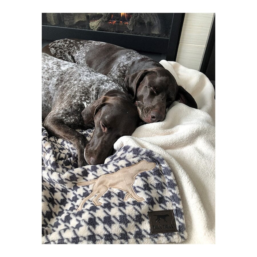 Tall Tails Blanket Houndstooth Print Fleece Dog Blanket