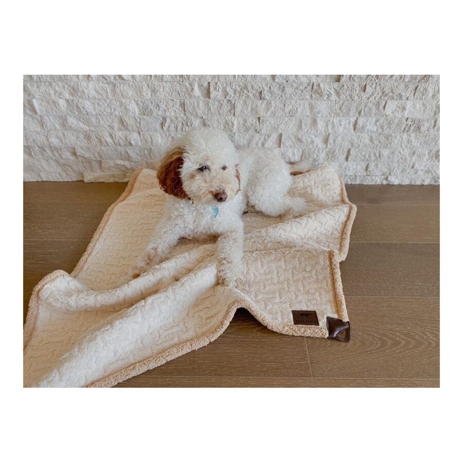 Tall Tails Blanket Micro Cream Bone Sherpa Dog Blanket