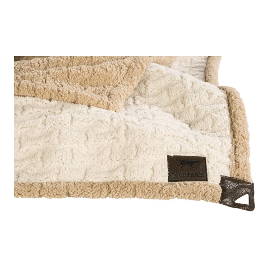 Tall Tails Blanket Micro Cream Bone Sherpa Dog Blanket